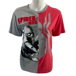 Marvel Spider-Man Graphic Tee Kids Red Gray XL